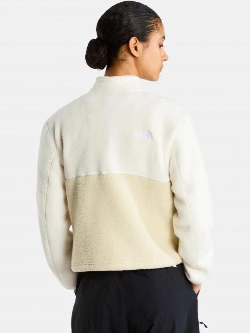 The North Face W Yumiori 1/4 Zip női polár pulóver homok színben 3