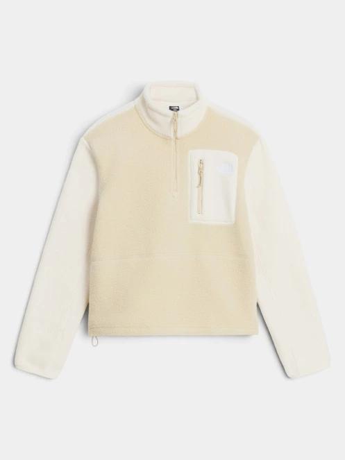 The North Face W Yumiori 1/4 Zip női polár pulóver homok színben 5