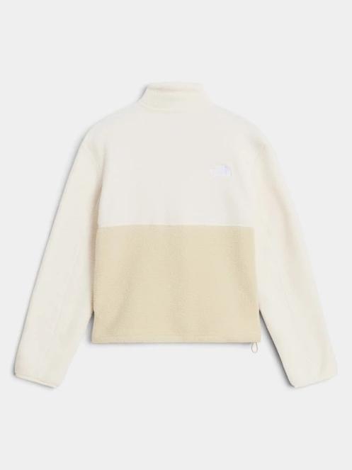 The North Face W Yumiori 1/4 Zip női polár pulóver homok színben 6