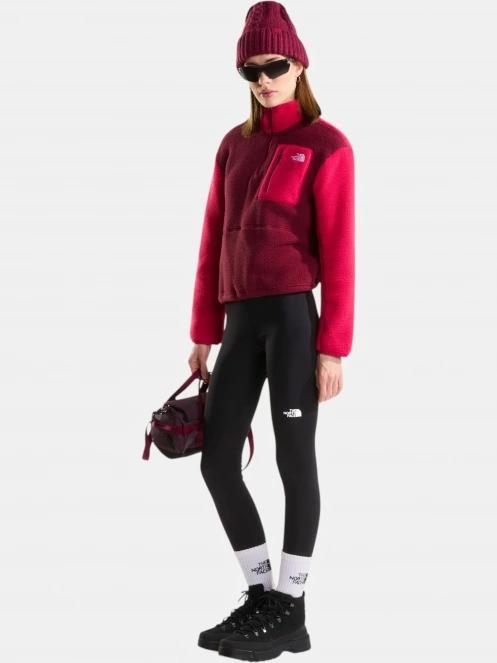 The North Face W Yumiori 1/4 Zip női polár pulóver bordó színben 4