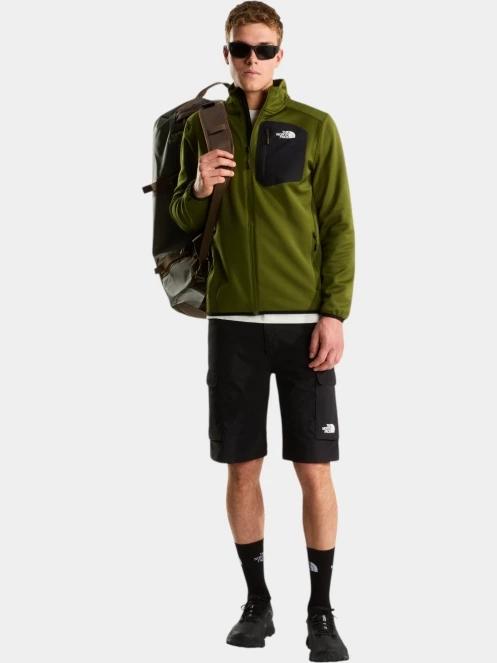 The North Face M Exploration Cargo Shorts férfi oldalzsebes túra rövidnadrág fekete színben 4