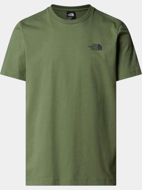 The North Face M Mountain Sketch Ss Tee férfi rövid ujjú póló zöld színben 5