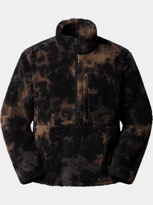 The North Face M Extreme Pile 2 Pullover -Print férfi polár pulóver barna színben 5