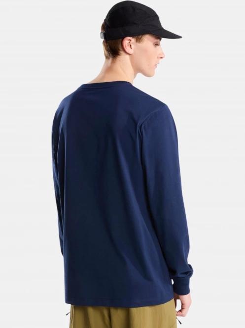 The North Face M Evolution Simple Dome Regular Long Sle férfi hosszú ujjú póló sötétkék színben 3