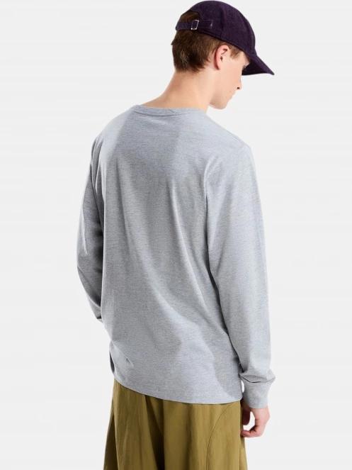 The North Face M Evolution Simple Dome Regular Long Sle férfi hosszú ujjú póló szürke színben 3