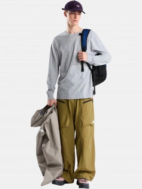 The North Face M Evolution Simple Dome Regular Long Sle férfi hosszú ujjú póló szürke színben 4