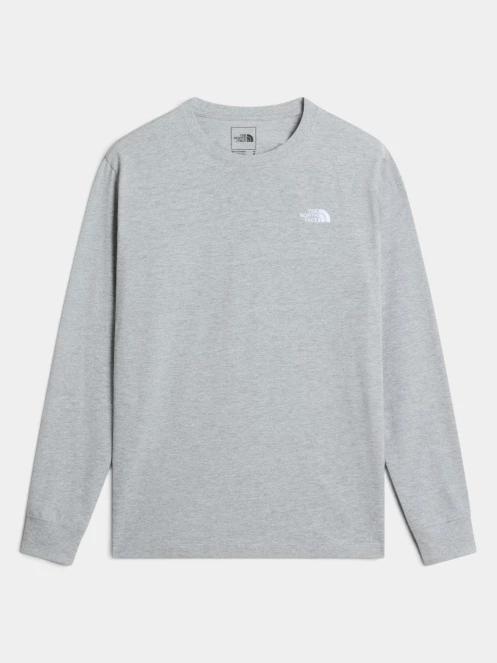The North Face M Evolution Simple Dome Regular Long Sle férfi hosszú ujjú póló szürke színben 5