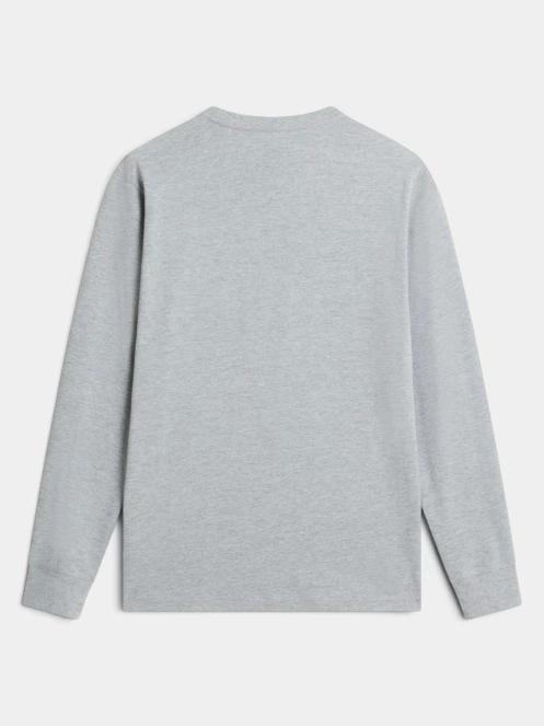 The North Face M Evolution Simple Dome Regular Long Sle férfi hosszú ujjú póló szürke színben 6