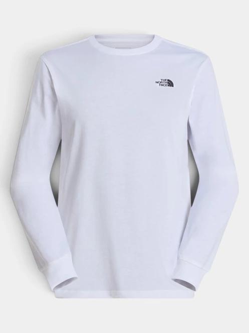 The North Face M Evolution Simple Dome Regular Long Sle férfi hosszú ujjú póló fehér színben 2