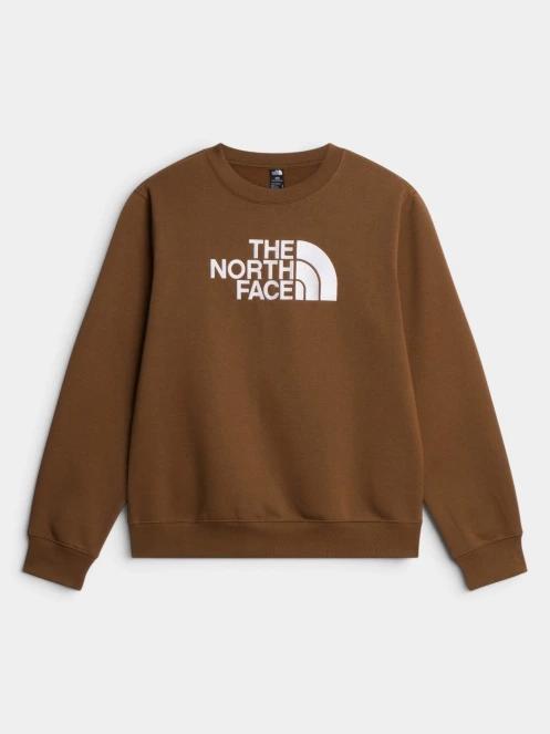 The North Face M Tnf Essential Drew Peak Regular Crew férfi pulóver oliva színben 5