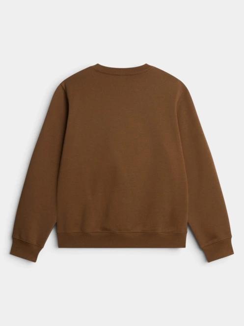 The North Face M Tnf Essential Drew Peak Regular Crew férfi pulóver oliva színben 6