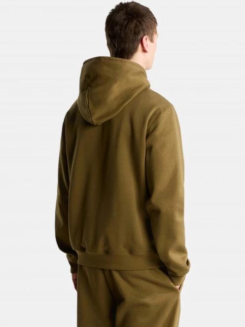 The North Face M Tnf Essential Drew Peak Regular Hoodie férfi kapucnis pulóver oliva színben 3