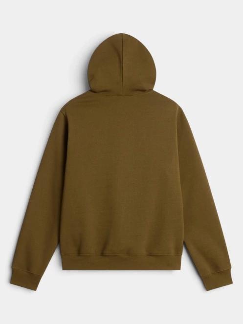 The North Face M Tnf Essential Drew Peak Regular Hoodie férfi kapucnis pulóver oliva színben 6