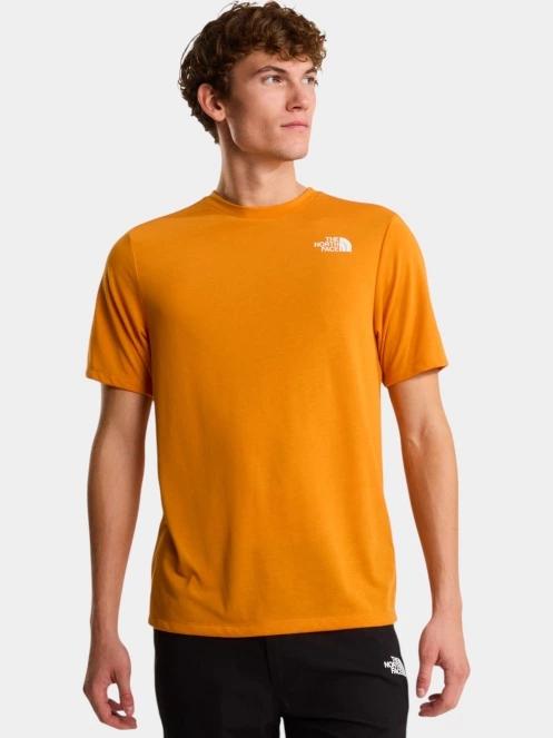 The North Face M Bitmap Logo Short Sleeves Tee-Graphic férfi rövid ujjú sport póló narancssárga színben 2