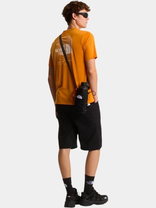 The North Face M Bitmap Logo Short Sleeves Tee-Graphic férfi rövid ujjú sport póló narancssárga színben 4