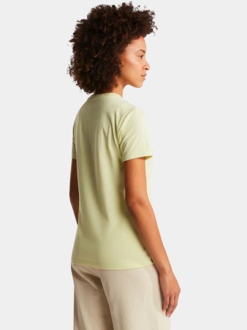 The North Face W Evolution Simple Dome Slm Short Sleeve női rövid ujjú póló sárga színben 4