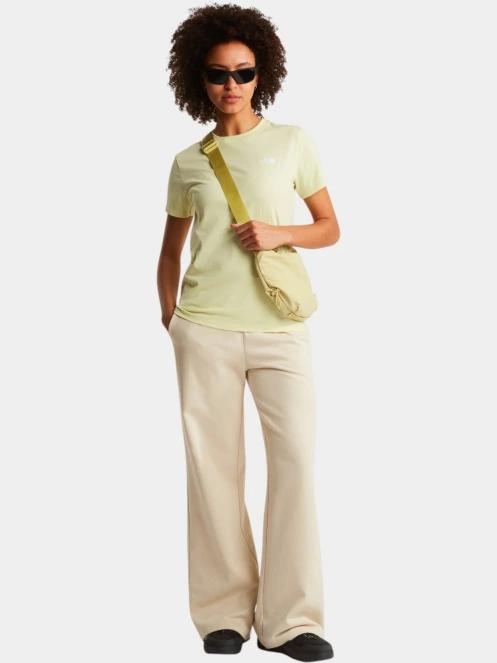 The North Face W Evolution Simple Dome Slm Short Sleeve női rövid ujjú póló sárga színben 5