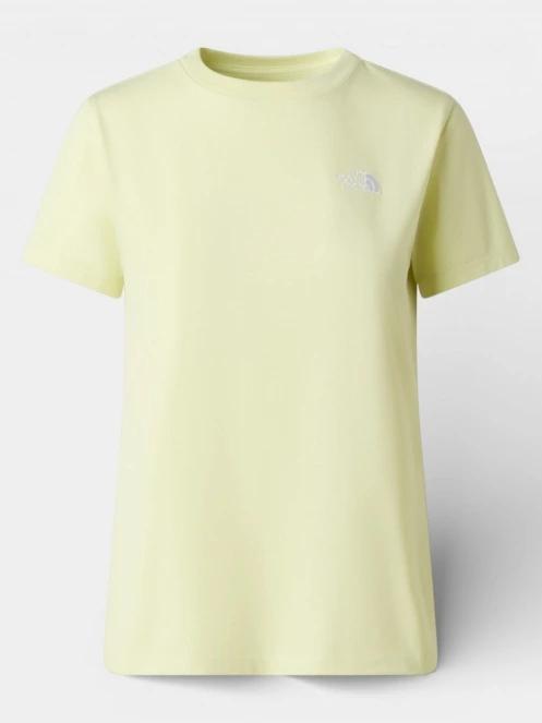 The North Face W Evolution Simple Dome Slm Short Sleeve női rövid ujjú póló sárga színben 6