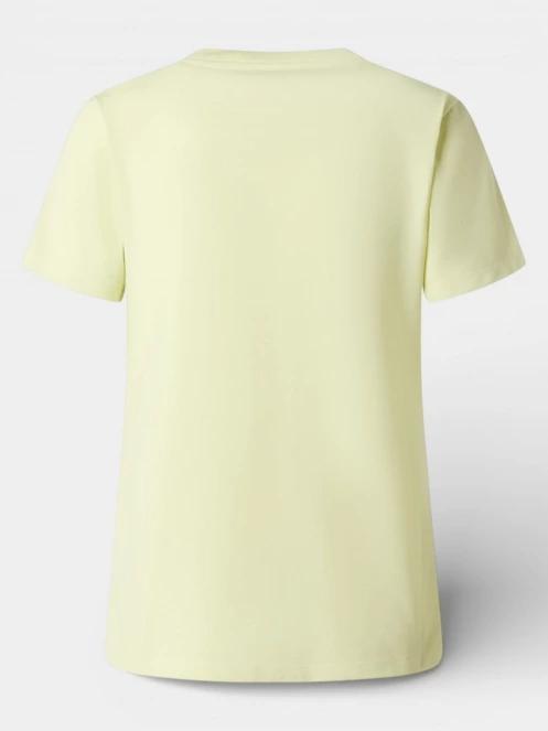 The North Face W Evolution Simple Dome Slm Short Sleeve női rövid ujjú póló sárga színben 7