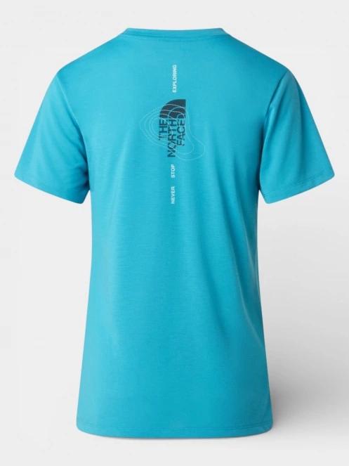 The North Face W Bitmap Logo Short Sleeves Tee-Graphic női rövid ujjú sport póló kék színben 7