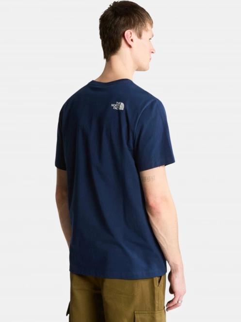 The North Face M Mountain Line Regular Short Sleeve Tee férfi rövid ujjú póló sötétkék színben 3