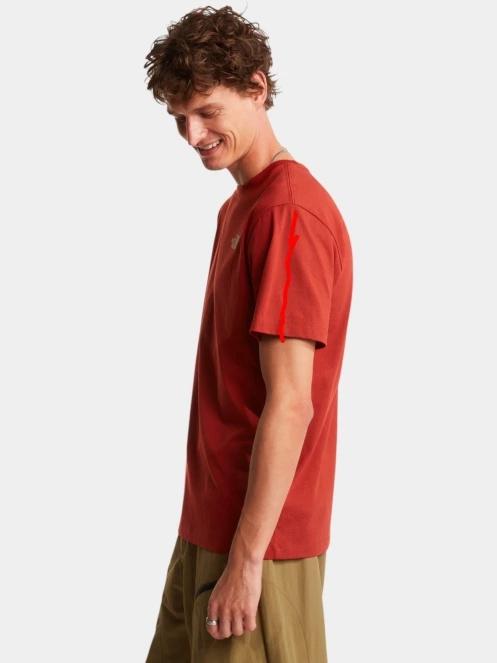 The North Face M Vertical Regular Short Sleeve Tee-Grap férfi rövid ujjú póló piros színben 3