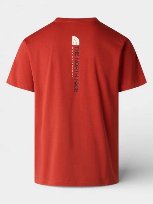 The North Face M Vertical Regular Short Sleeve Tee-Grap férfi rövid ujjú póló piros színben 7