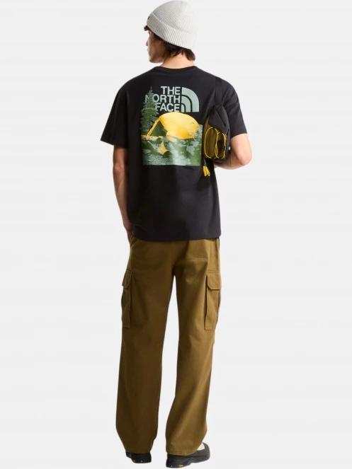 The North Face M Pitch A Tent Relaxed Ss Tee férfi rövid ujjú póló fekete színben 4