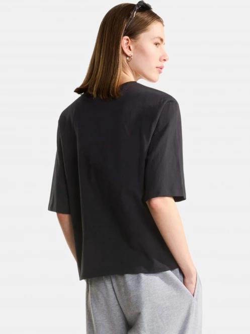 The North Face W Tnf Essential Simple Dome Boxy Rlx Ss női rövid ujjú póló fekete színben 3
