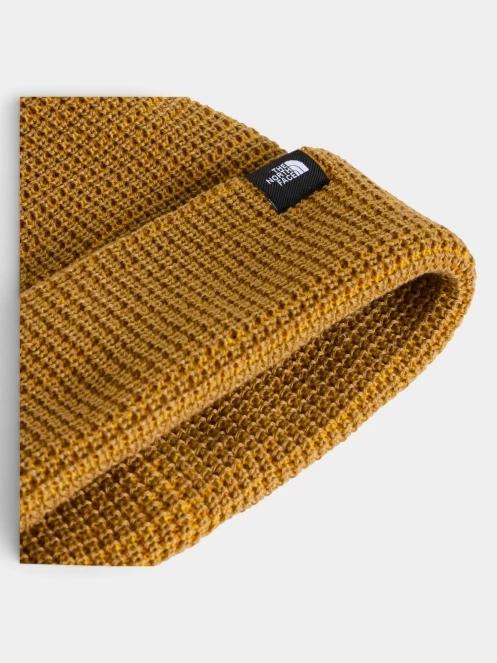 The North Face Tnf Fisherman Beanie kötött sapka sárga színben 3