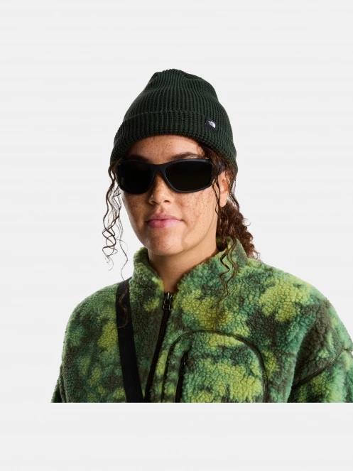 The North Face Tnf Fisherman Beanie kötött sapka sötétzöld színben 4
