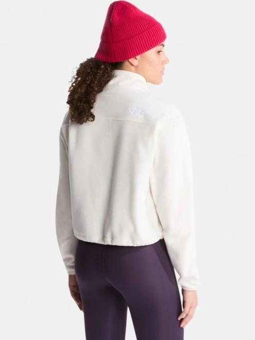 The North Face W Novelty Logo Glacier 1/4 Zip női polár pulóver fehér színben 3