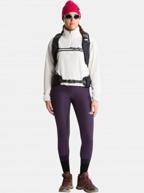 The North Face W Novelty Logo Glacier 1/4 Zip női polár pulóver fehér színben 4