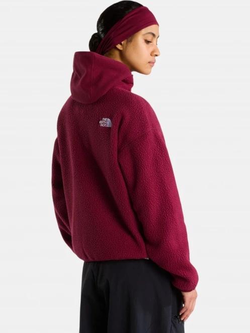 The North Face W Cragmont Snap Front Fleece Jacket női polár pulóver bordó színben 3