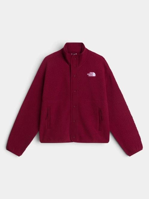 The North Face W Cragmont Snap Front Fleece Jacket női polár pulóver bordó színben 6