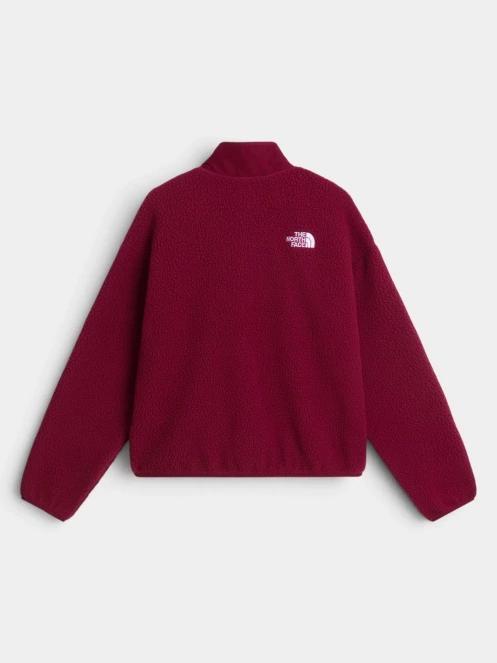 The North Face W Cragmont Snap Front Fleece Jacket női polár pulóver bordó színben 7