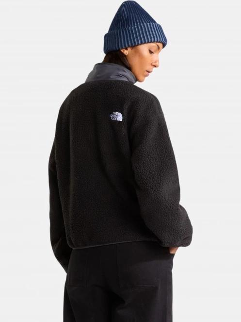 The North Face W Cragmont Snap 1/2 Fleece Jacket női polár pulóver fekete színben 3