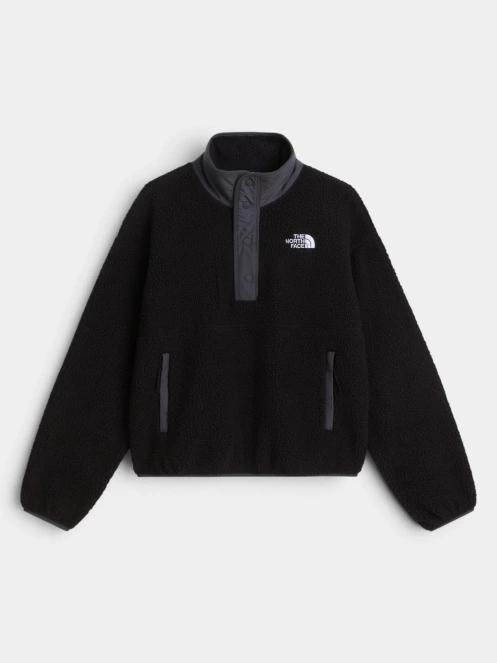 The North Face W Cragmont Snap 1/2 Fleece Jacket női polár pulóver fekete színben 5