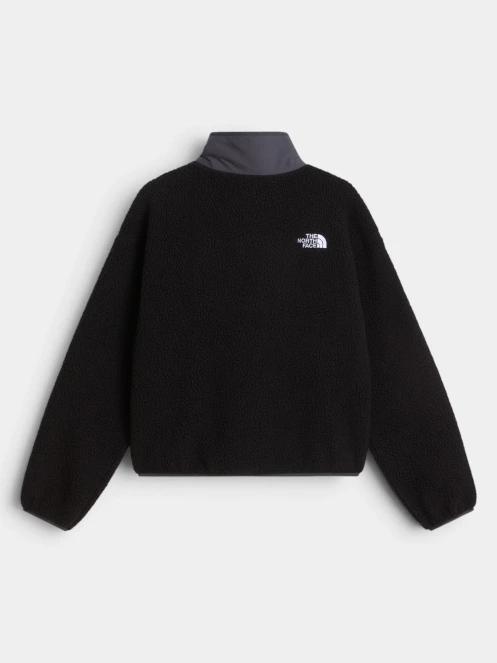 The North Face W Cragmont Snap 1/2 Fleece Jacket női polár pulóver fekete színben 6