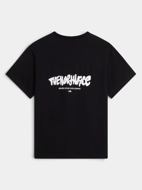 The North Face U Nse Relaxed Ss Tee-Logo Play férfi rövid ujjú póló fekete színben 6