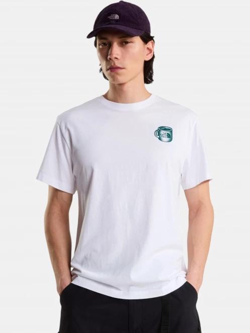 The North Face U Basecamp Barista Rlx Ss Tee-Graphic férfi rövid ujjú póló fehér színben 2