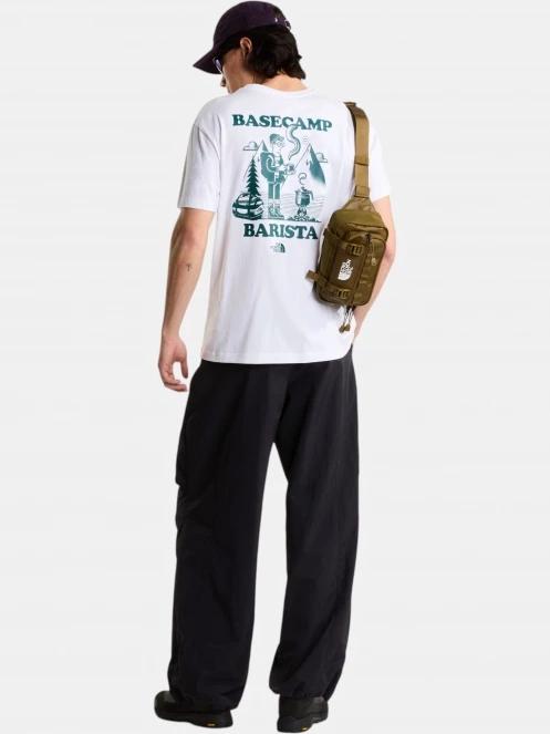 The North Face U Basecamp Barista Rlx Ss Tee-Graphic férfi rövid ujjú póló fehér színben 4