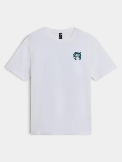 The North Face U Basecamp Barista Rlx Ss Tee-Graphic férfi rövid ujjú póló fehér színben 5