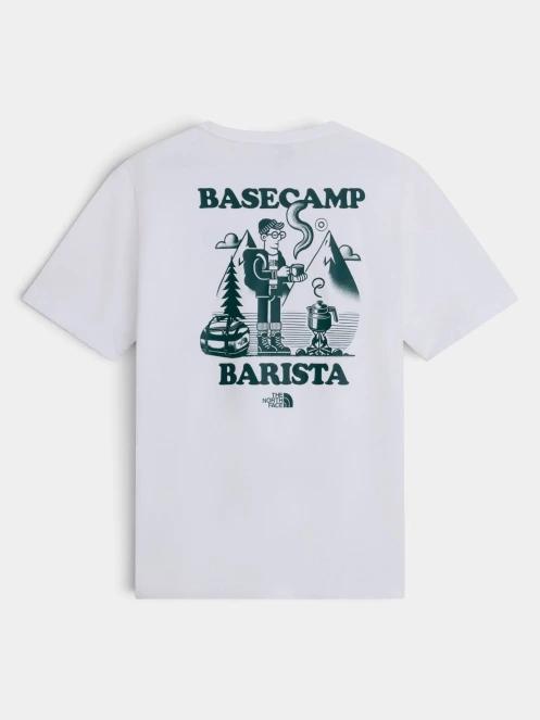 The North Face U Basecamp Barista Rlx Ss Tee-Graphic férfi rövid ujjú póló fehér színben 6