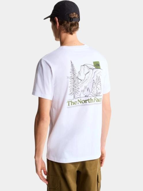 The North Face M Monte Reg Ss Tee-Graphic férfi rövid ujjú póló fehér színben 3