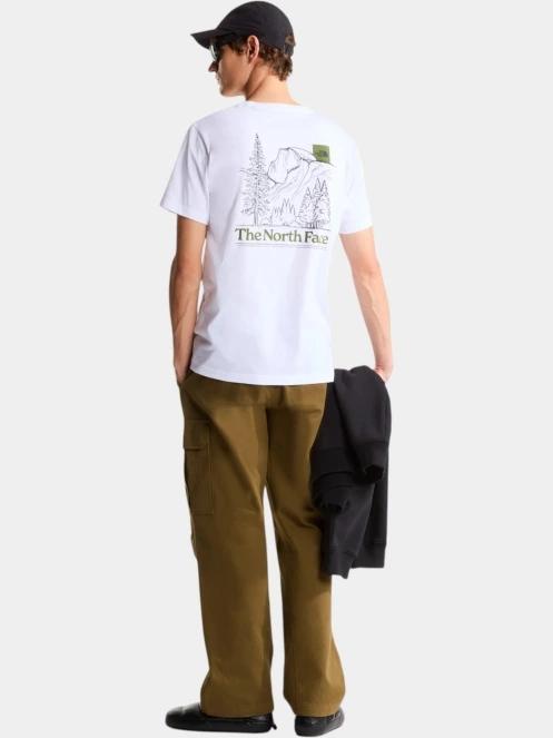 The North Face M Monte Reg Ss Tee-Graphic férfi rövid ujjú póló fehér színben 4