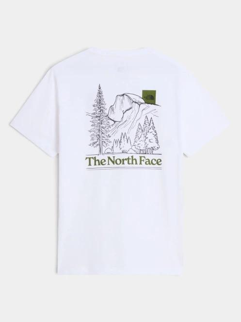 The North Face M Monte Reg Ss Tee-Graphic férfi rövid ujjú póló fehér színben 6