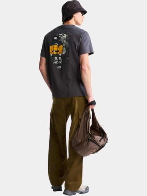 The North Face U Gear Up Get Out Rlx Ss Tee-Graphic férfi rövid ujjú póló szürke színben 4