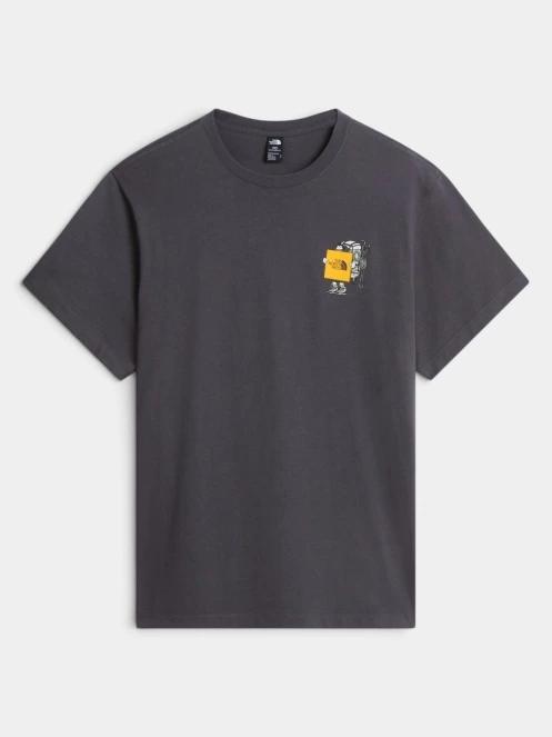 The North Face U Gear Up Get Out Rlx Ss Tee-Graphic férfi rövid ujjú póló szürke színben 5
