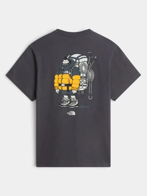 The North Face U Gear Up Get Out Rlx Ss Tee-Graphic férfi rövid ujjú póló szürke színben 6